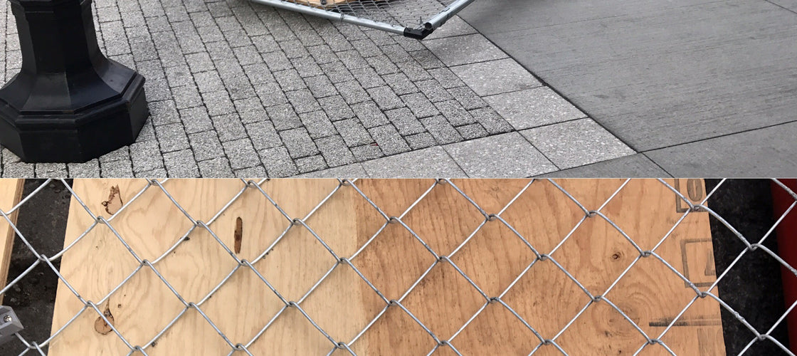 SignGuardian Anti-theft sign brackets survive Gale Force winds in Boston!