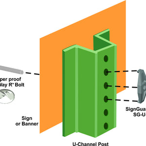 Sign Guardian U | Anti-Theft Sign Brackets